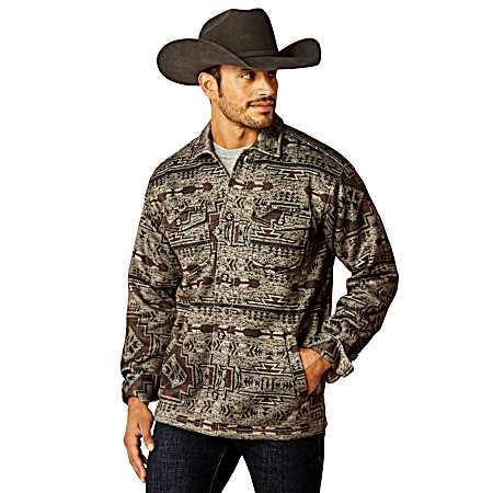 Men's Brindle Caldwell Snap Front Shirt Jacket