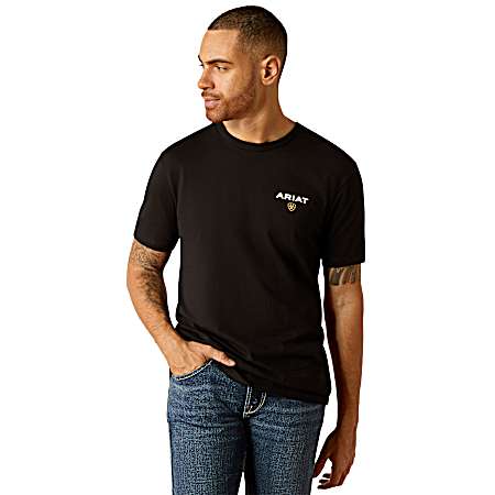 Men's Black American Rancher Short Sleeve Shirt