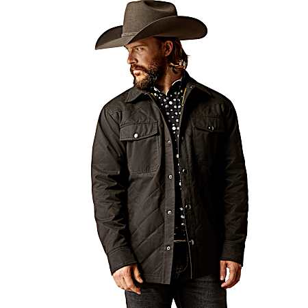 Men's Black Grizzly Shirt Jacket
