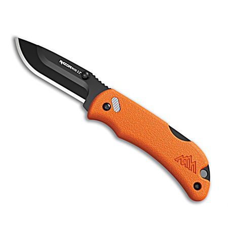 2.2 in. Razor-Mini Orange PMS Black 2 Drop-Point Blades