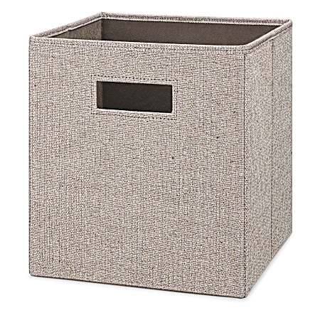 11 in Fabric Storage Cube - Brown