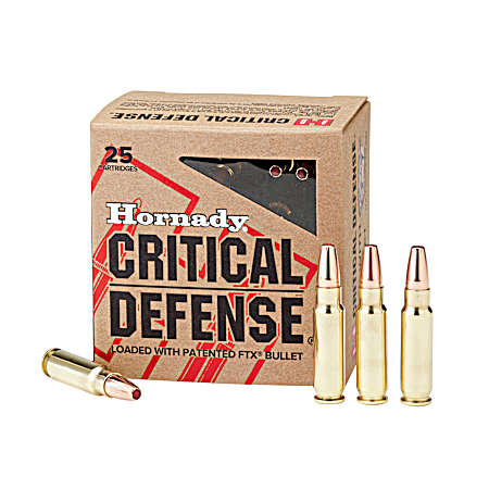 5.7 x 28mm 40gr Critical Defense FTX - 25 Rounds