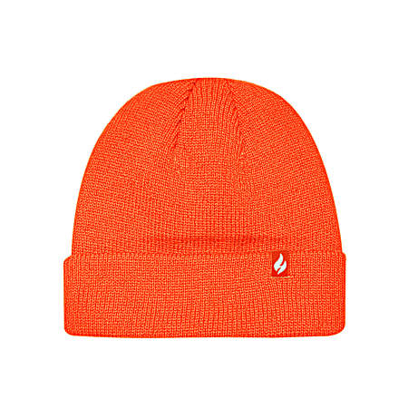 Adult Blaze Orange Oran Solid Knit Beanie