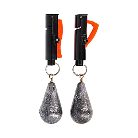 Snap Weight Quick Release Line Clip and Weights - 2 Pk