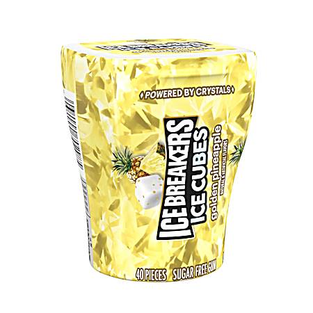 Ice Cubes 3.24 oz Golden Pineapple Sugar Free Gum - 40 pc