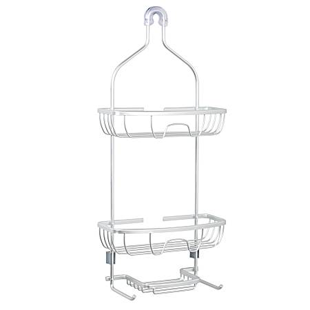 NeverRust Aluminum Large Shower Caddy with Soap Tray