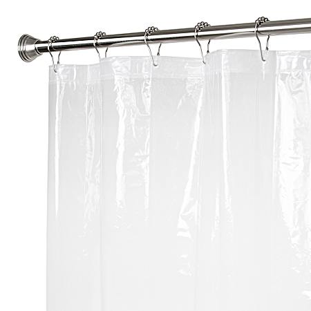 Clear 70 in x 72 in Lightweight PEVA Shower Curtain Liner