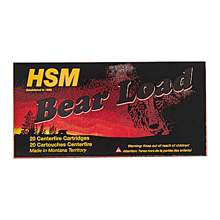 .500 S&W Bear Load 440 Grain Centerfire Handgun Cartridges - 20 Rounds