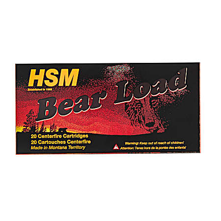 .45-70 Government Bear Load 430 Grain Centerfire Rifle Cartridges - 20 Rounds