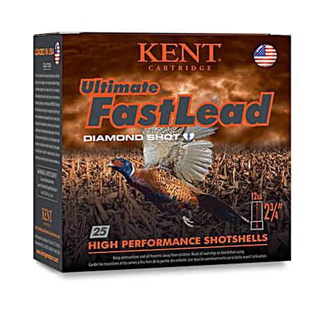 20 Gauge Ultimate FastLead Diamond Shot High Performance 3'' 6 Shot Shotshells - 25 Rounds