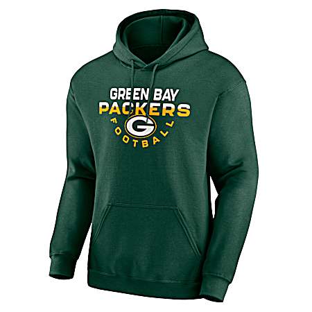 Men's Green Bay Packers Green Lower Rank Pullover Hoodie
