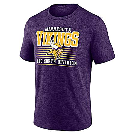 Men's Minnesota Vikings Purple Heather Rise & Shine Short Sleeve Shirt