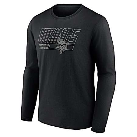 Men's Minnesota Vikings Liquid Earth Tilt Long Sleeve T- Shirt