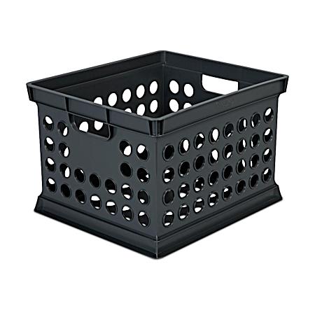 Black Storage Crate