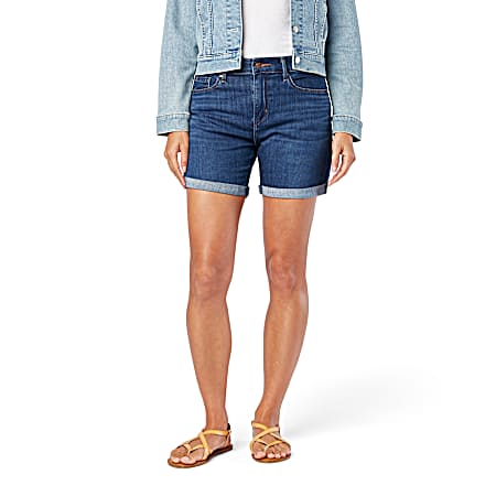 Women's Over The Moon Mid Rise Cuffed Shorts