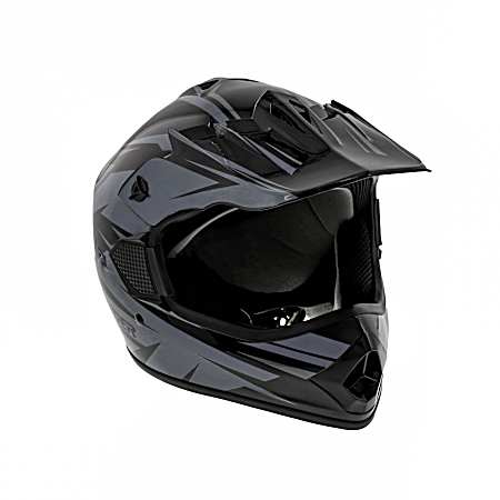 Youth GX4 Helmet - Black/Silver