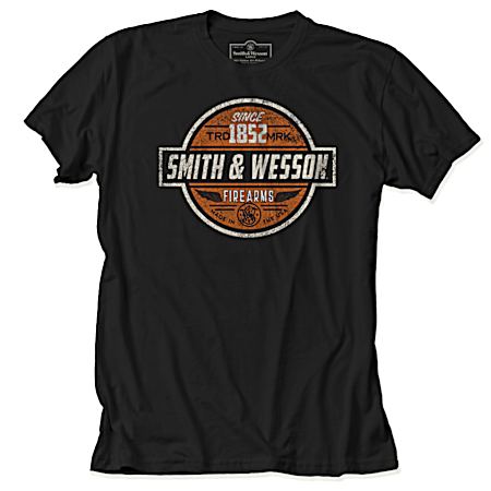 Men's Black Vintage Garage Sign Short Sleeve Shirt