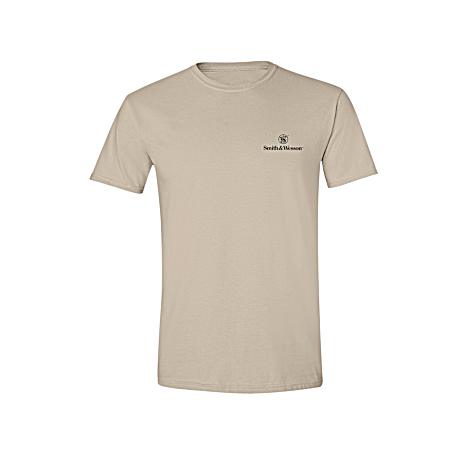 Men's Desert Sand Distressed Flag Short Sleeve Shirt
