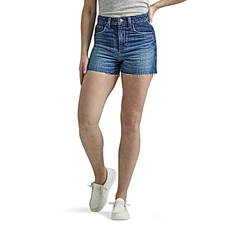 Women's Dark Wash Samantha High-Rise Shorts