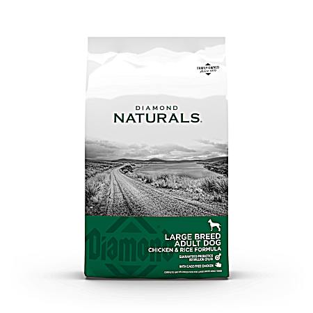 Naturals Adult Large Breed Chicken & Rice Dry Dog Food, 40 lbs