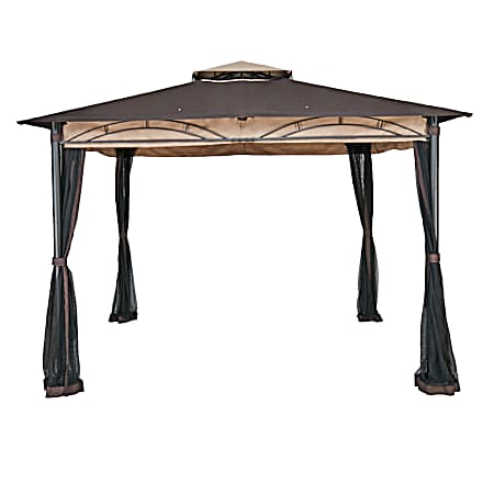 Lexington 9 Ft x 11 Ft Soft Top Steel Fram Gazebo