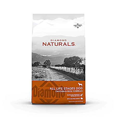 Naturals Adult Chicken & Rice Dry Dog Food, 40 lbs