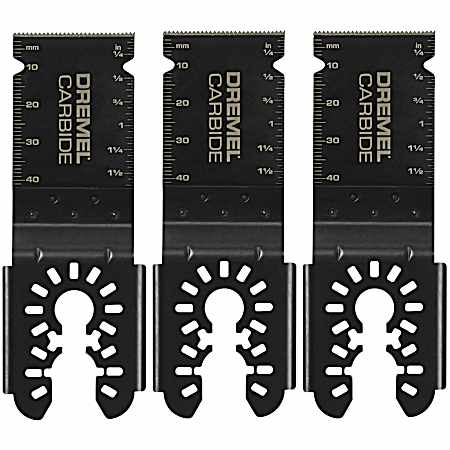 Universal 1-1/4 in. Carbide Flush Cutting Oscillating Multi-Tool Blade - 3 Pk