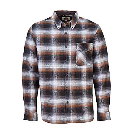 Men's Legend Plaid Button Front Long Sleeve Shirt