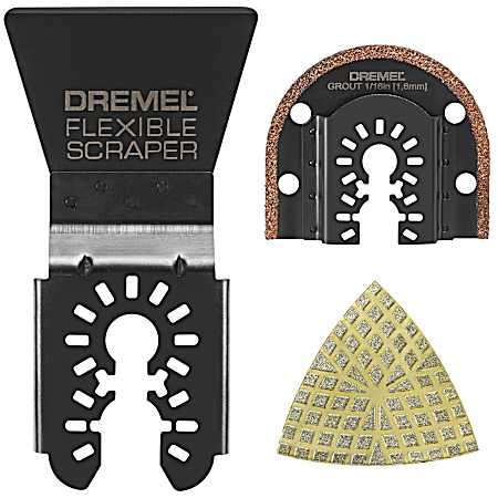 DUAL INTERFACE 3PC Grout Removal Oscillating Kit