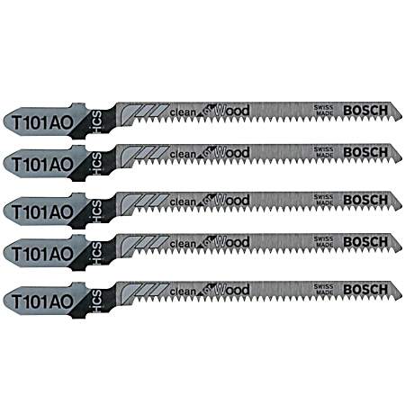 3-1/4 In. 20 TPI Clean for Wood T-Shank Jig Saw Blades - 5 Pk