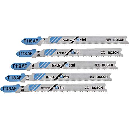 3-5/8 in 17-24 TPI Progressive Tooth T-Shank Bi-Metal Jig Saw Blades - 5 pk