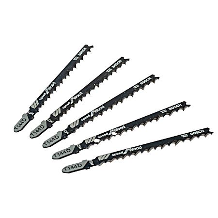 4 in. 6 TPI Speed for Wood T-Shank Jig Saw Blades - 5 pk