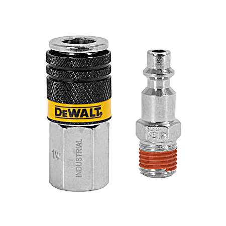 1/4 in NPT Industrial Coupler & Plug w/ 1 Female Coupler 1 Male Plug