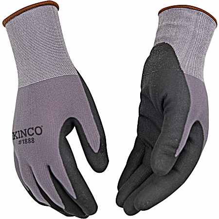 Men's Gray Micro-Foam Nitrile Palm Gloves - 3 Pk