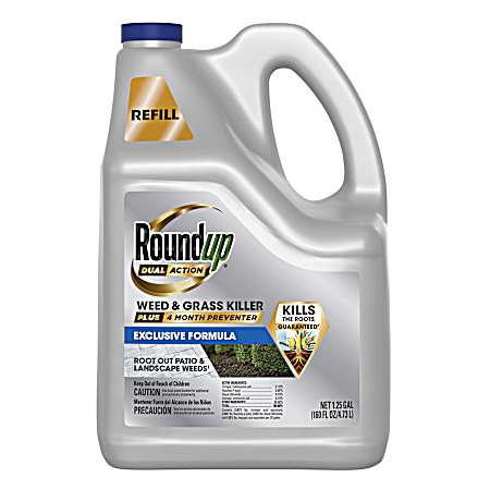 1.25 gal. Dual Action Weed & Grass Killer Plus 4 Month Preventer RTU Refill