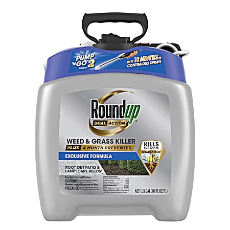 1.33 gal. Dual Action Weed & Grass Killer Plus 4 Month Preventer RTU Pump 'N Go
