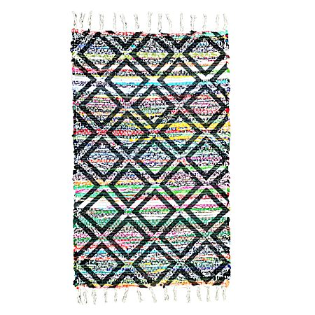 3 Ft x 5 Ft Printed Chindi Rug
