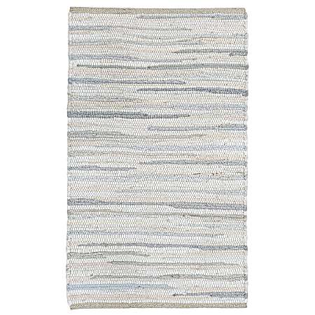 20 in x 34 in Tonal Chindi Rug - Beige