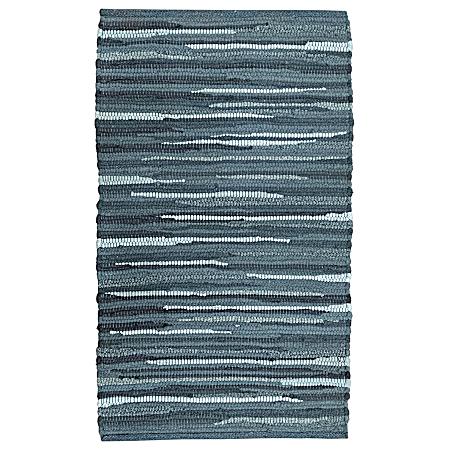 20 in x 34 in Tonal Chindi Rug - Charcoal