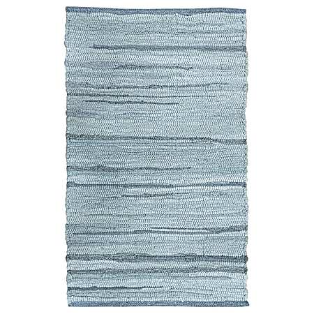 20 in x 34 in Tonal Chindi Rug - Grey