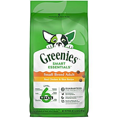5.5 Lbs Adult Small Breed Real Chicken & Rice Recipe Dry Dog Food