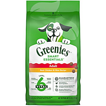 Smart Essentials Adult Real Chicken & Rice Recipe Dry Dog Food, 6 lbs