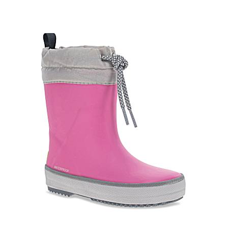 Girls' Pink Element Rain Boots