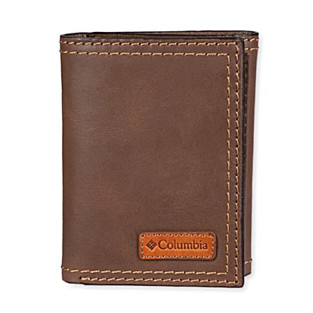 Men's Brown RFID Trifold Wallet