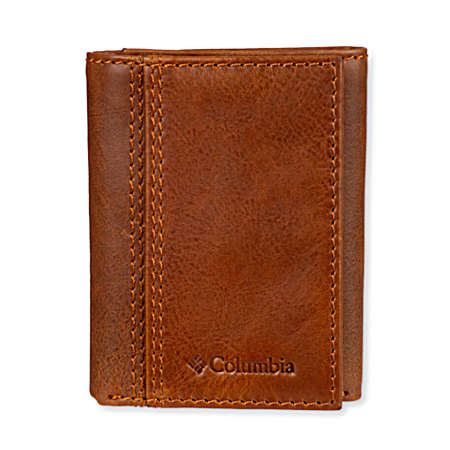 Men's Brown RFID Trifold Wallet