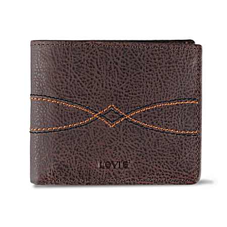 Men's Brown Extra Capacity Slimfold Wallet
