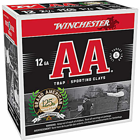 12 Gauge AA Light Target Load 2-3/4'' 8 Shot Shotshells - 25 Rds