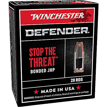 9mm Elite PDX1 Defender 124 Grain JHP Handgun Cartridges - 20 Rounds