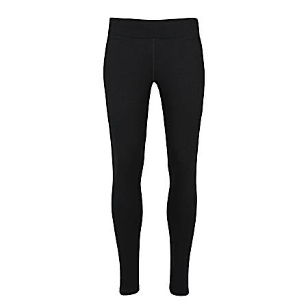 Women's Black Heavyweight Single Sided Fleece Pant