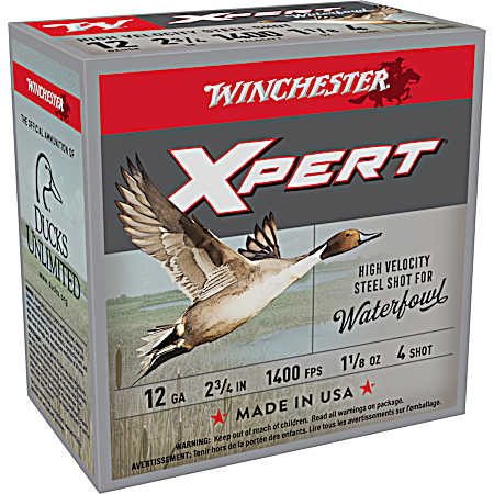12 Gauge Xpert Waterfowl 2-3/4'' 4 Shot Shotshells - 25 Rounds